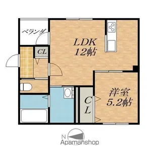 RUBYⅦ【1階】の間取り