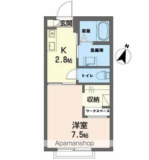 サニーハイツMARU【2階】の間取り