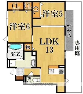 グランデュオ Ⅰ番館【1階】の間取り