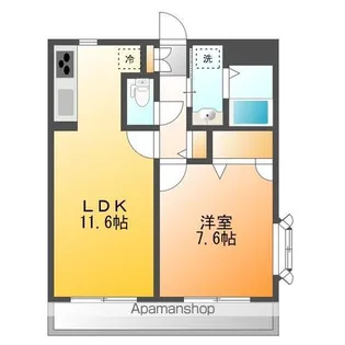 ミラベルガーデン【3階】の間取り