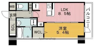 エールグラン豊中本町【4階】の間取り