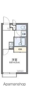 レオパレスウィンゴ【2階】の間取り