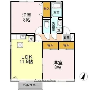 トミユウ・ボラタ AB【1階】の間取り