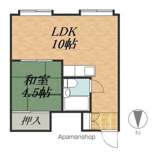 ノースパレス1・12【8階】の間取り