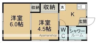 THE BASE桜木町【202号室】の間取り
