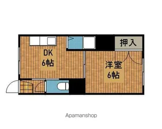 シャレード藤G【208号室】の間取り