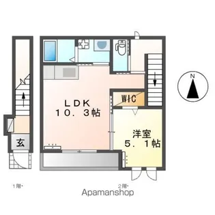 プレステージ・F【2階】の間取り