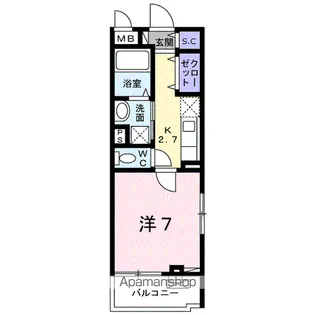 サニーコート末武【3階】の間取り