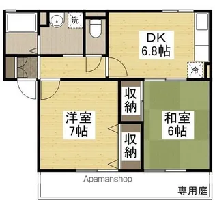 ラベンダー福田【1階】の間取り