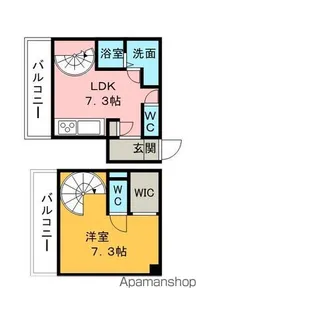 ラビーナ櫛原【1階】の間取り
