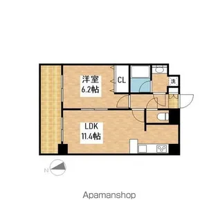 プレサンス久屋大通公園サウス【11階】の間取り