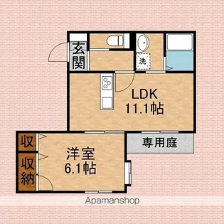 エレノア【102号室】の間取り