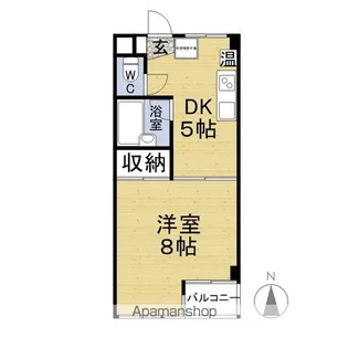 ロイヤルハイツ森下【205号室】の間取り
