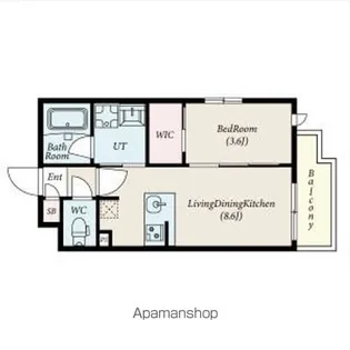 コンポジット新宿柏木【2階】の間取り