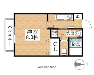 サン・FRIENDS朝日【203号室】の間取り