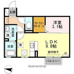 ラ セジュール Ⅱ【1階】の間取り