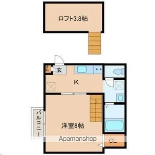 クレアフォーチュンマテリア【2階】の間取り