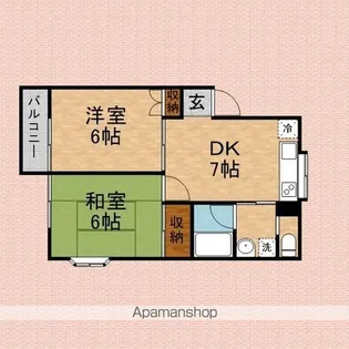コーポミサワ【2階】の間取り
