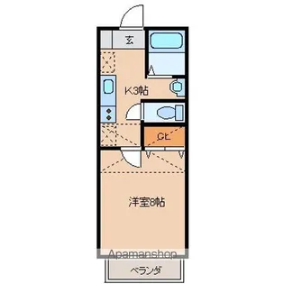 イーストキャッスル【1階】の間取り