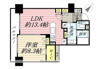LASANTE五反田【8階】の間取り