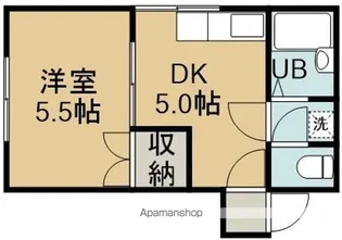 レオパレス千歳C棟【204号室】の間取り