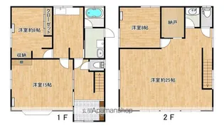 宮城県石巻市貞山1丁目【一戸建】の間取り
