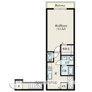 プラチナフォルム東中野【2階】の間取り