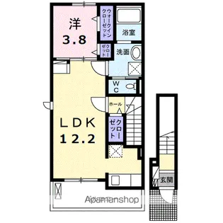 ココ・クレール【2階】の間取り