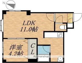 ハートレー7条館【101号室】の間取り