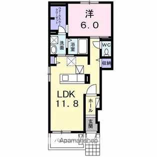 アルバ カーサⅡ【1階】の間取り