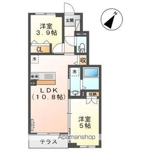 ソレイユ【1階】の間取り
