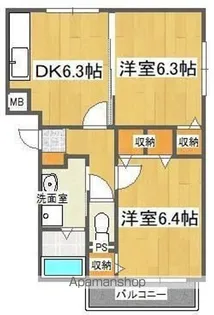 ブレイン佐古I【301号室】の間取り
