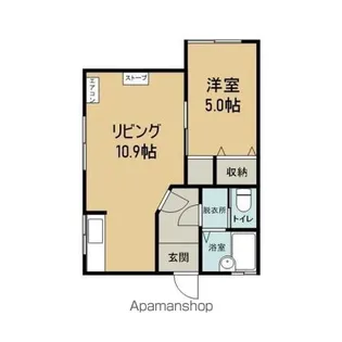 サンパレス【203号室】の間取り