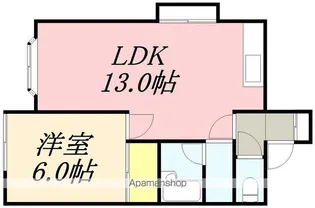ハミール山の手【1階】の間取り