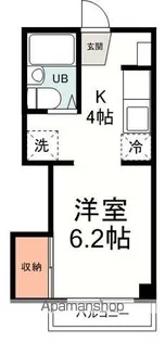 スカイハイツA【104号室】の間取り