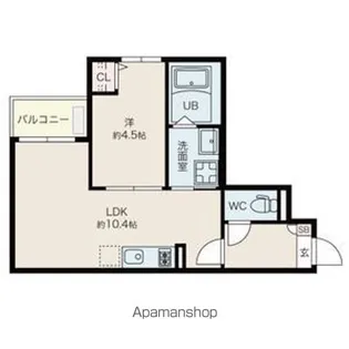 Jack koshinⅡ【1階】の間取り