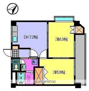 ジョイフラットⅢ【402号室】の間取り
