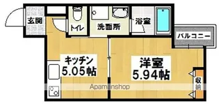 F+STYLE南安井町【203号室】の間取り