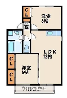 セジュール中央【2階】の間取り