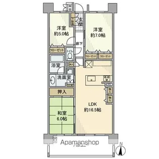 カルティア瑞穂が丘【305号室】の間取り