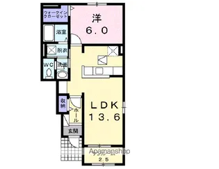 アイレジデンス Ⅰ番館【1階】の間取り