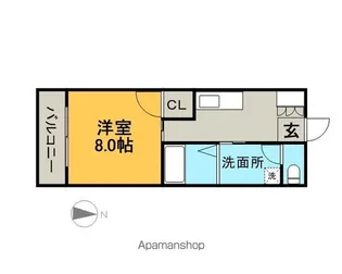 富士マンション【502号室】の間取り