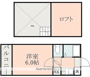 ツインヒルズ帯山【111号室】の間取り