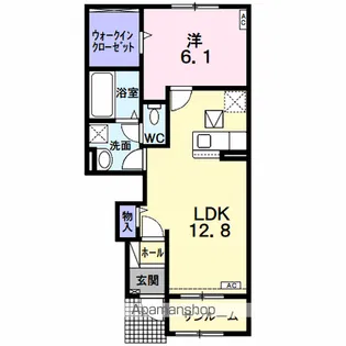CIEL(シエル)Ⅱ【1階】の間取り