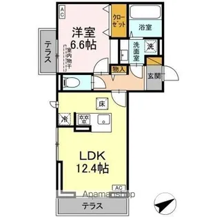 VIOLAまくはり【1階】の間取り