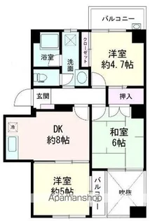 バームコート高円寺【2階】の間取り