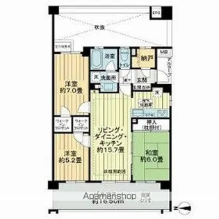 ライオンズ田無ウエストプレイス【3階】の間取り