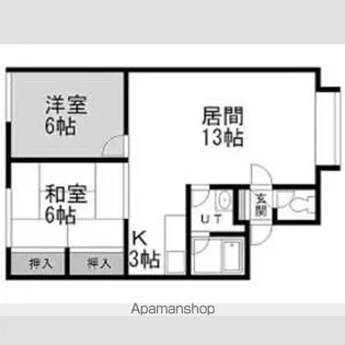 宮崎ハイツⅡ【3号室号室】の間取り
