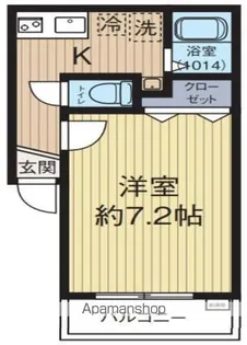 ヒルサイド阪東橋【1階】の間取り