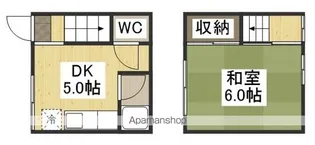 樫の木コーポ【2階】の間取り